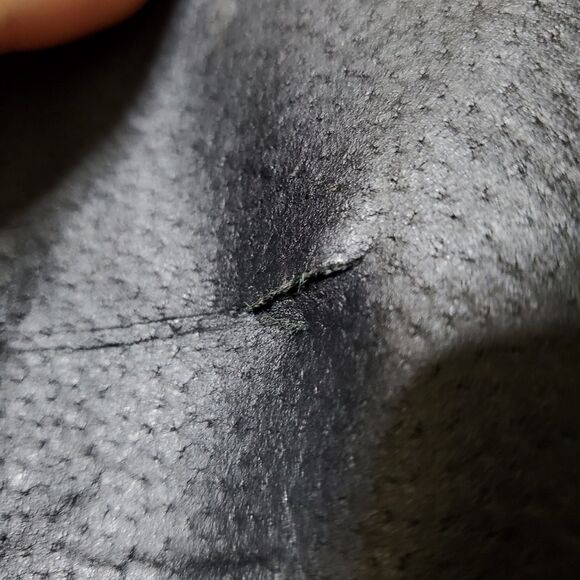 Woman Within Leather Jacket Size 18W Plus Quilted Lining Zip Up Swing Womens - Picture 7 of 12